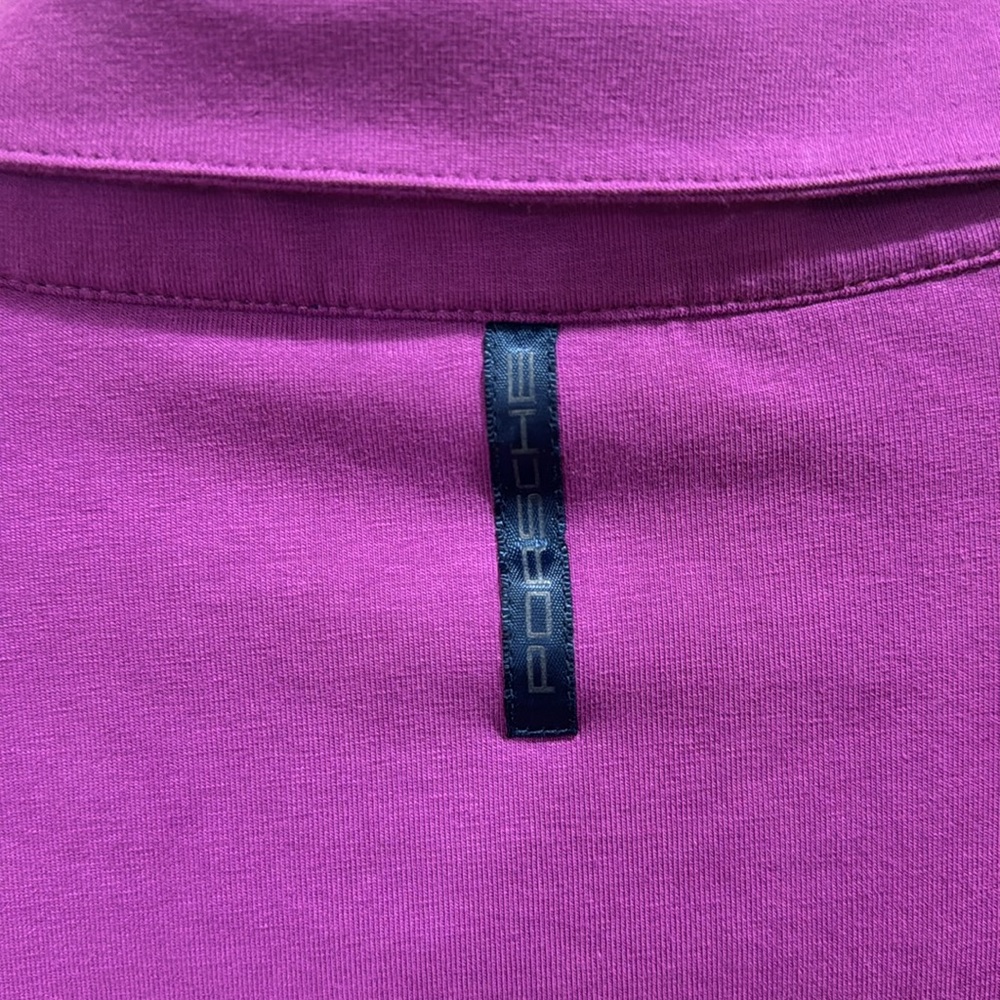 PORSCHE DRIVERS SELECTION EMBROIDERED PURPLE POLO SHIRT LARGE - Picture 6 of 10